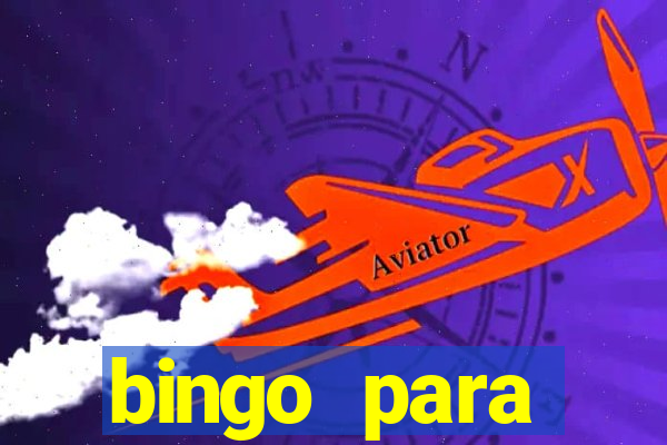 bingo para despedida de solteira para imprimir